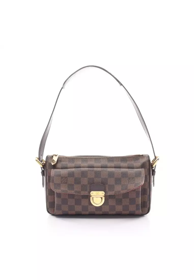 LOUIS VUITTON Damier Ebene Bucket GM Shoulder Bag