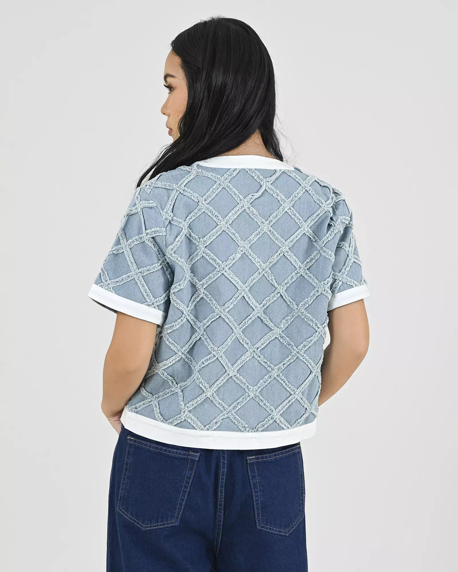 Geulis.id MAVINE SHIRT - Lightblue