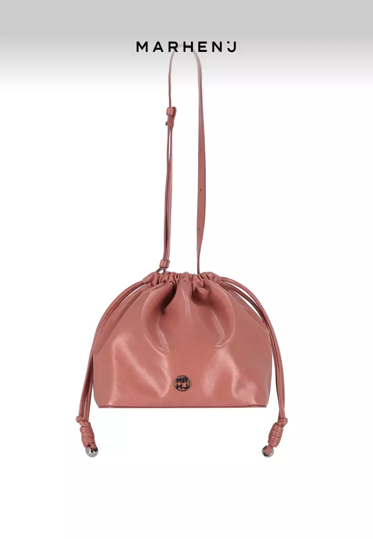 CHERRY Vegan Leather Crossbody Bag Pink