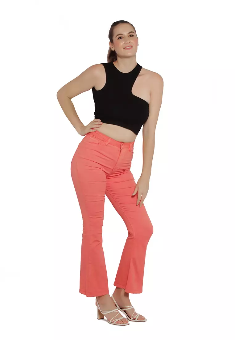 black cropped top