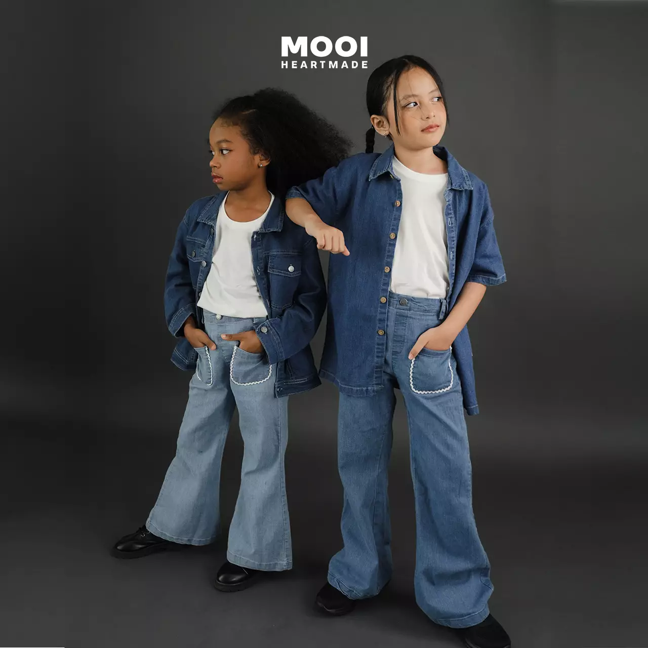 Mooi Celana Jeans Anak Kids Lea Denim Pants - Light Blue