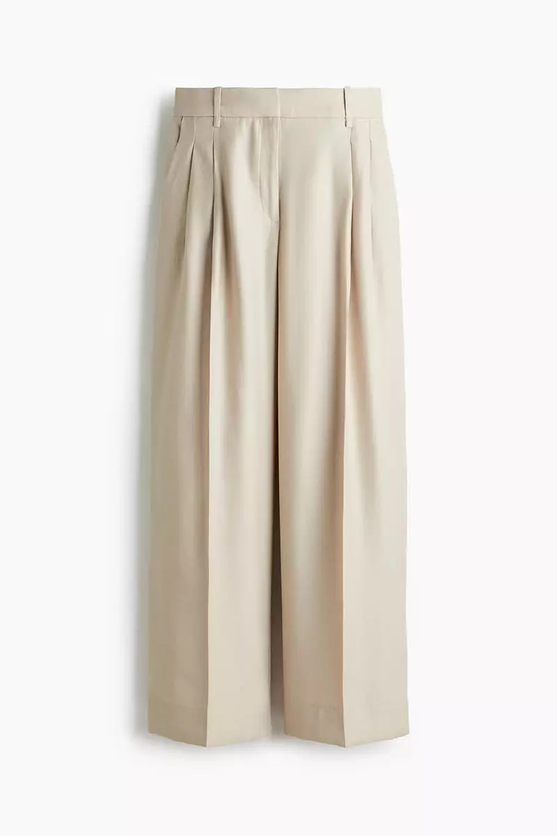 Wide tailored trousers