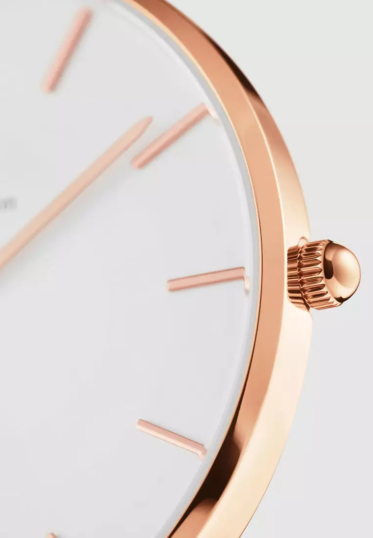 Melrose 36mm Watch White dial Mesh starp Rose Gold jam tangan lelaki jam tangan lelaki Watch for women and men DW