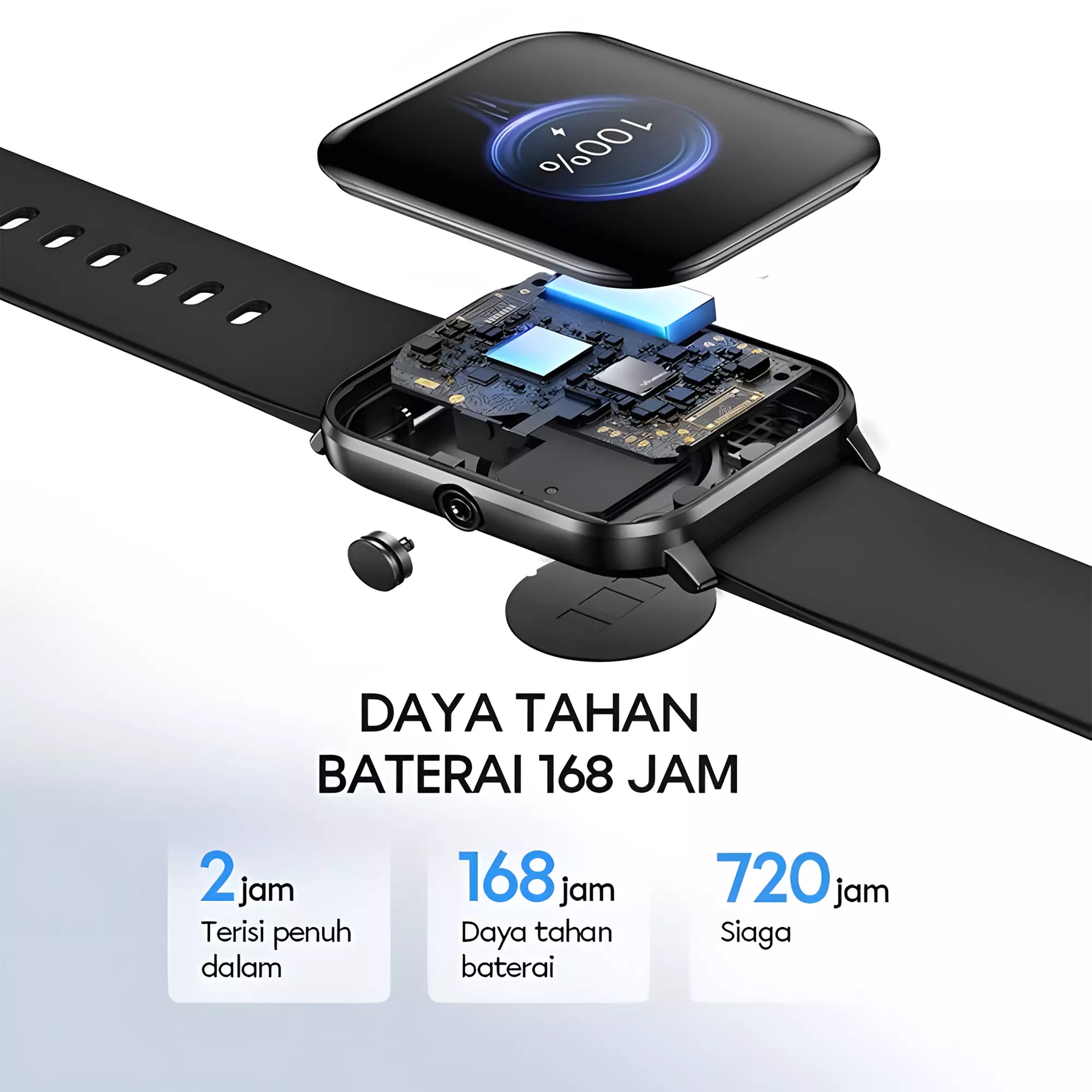 VIVAN Smart Watch VWF18 | Waterproof IP68 | 100+ Sports Mode | Alexa AI | Professional Health Monitoring | Battery Up To 7 Days - VWF18 Dark green