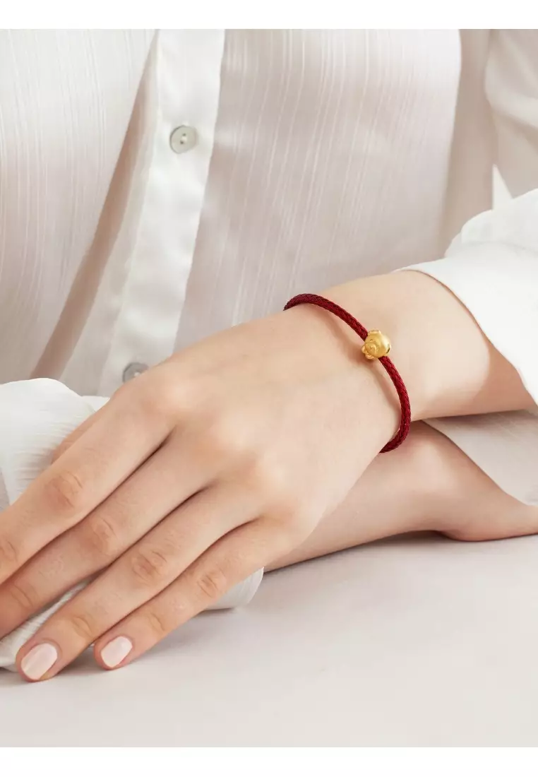 Charme 999 24K Gold Chinese Zodiac Dog Charm 93701C (Bracelet not included)