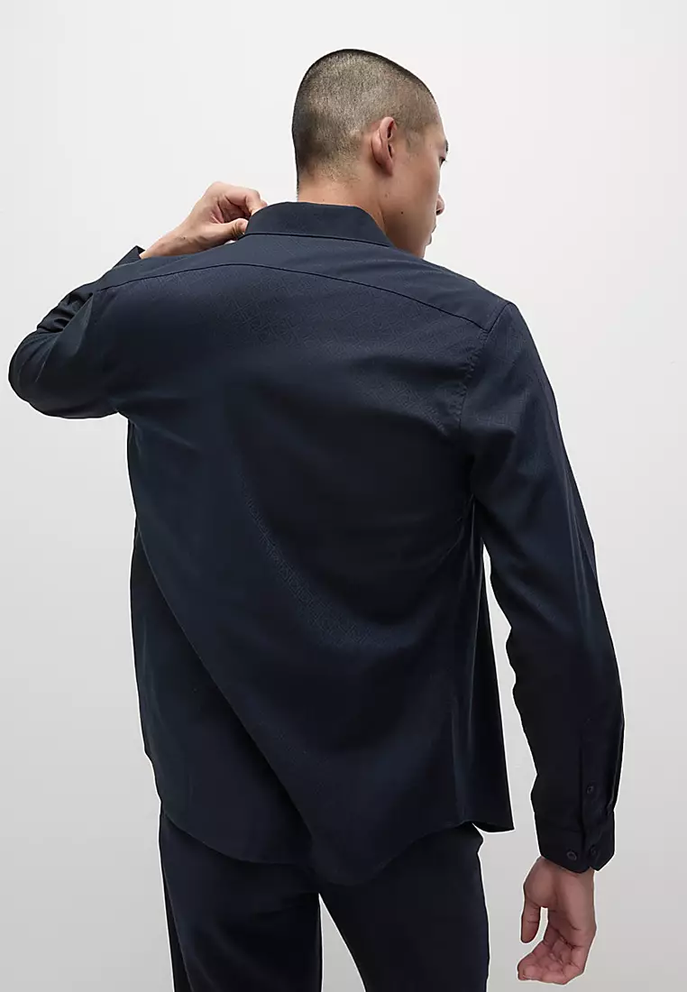 Pure Cotton Diamond Print Shirt