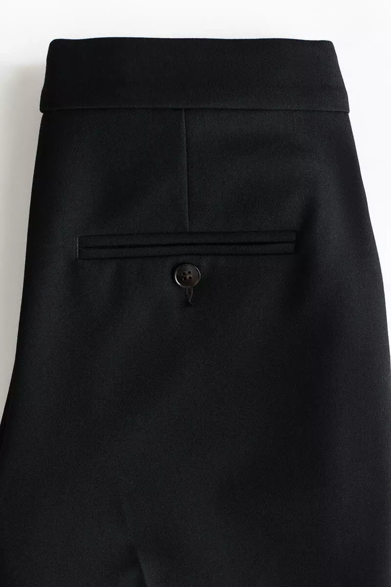 Bootcut ankle-length trousers