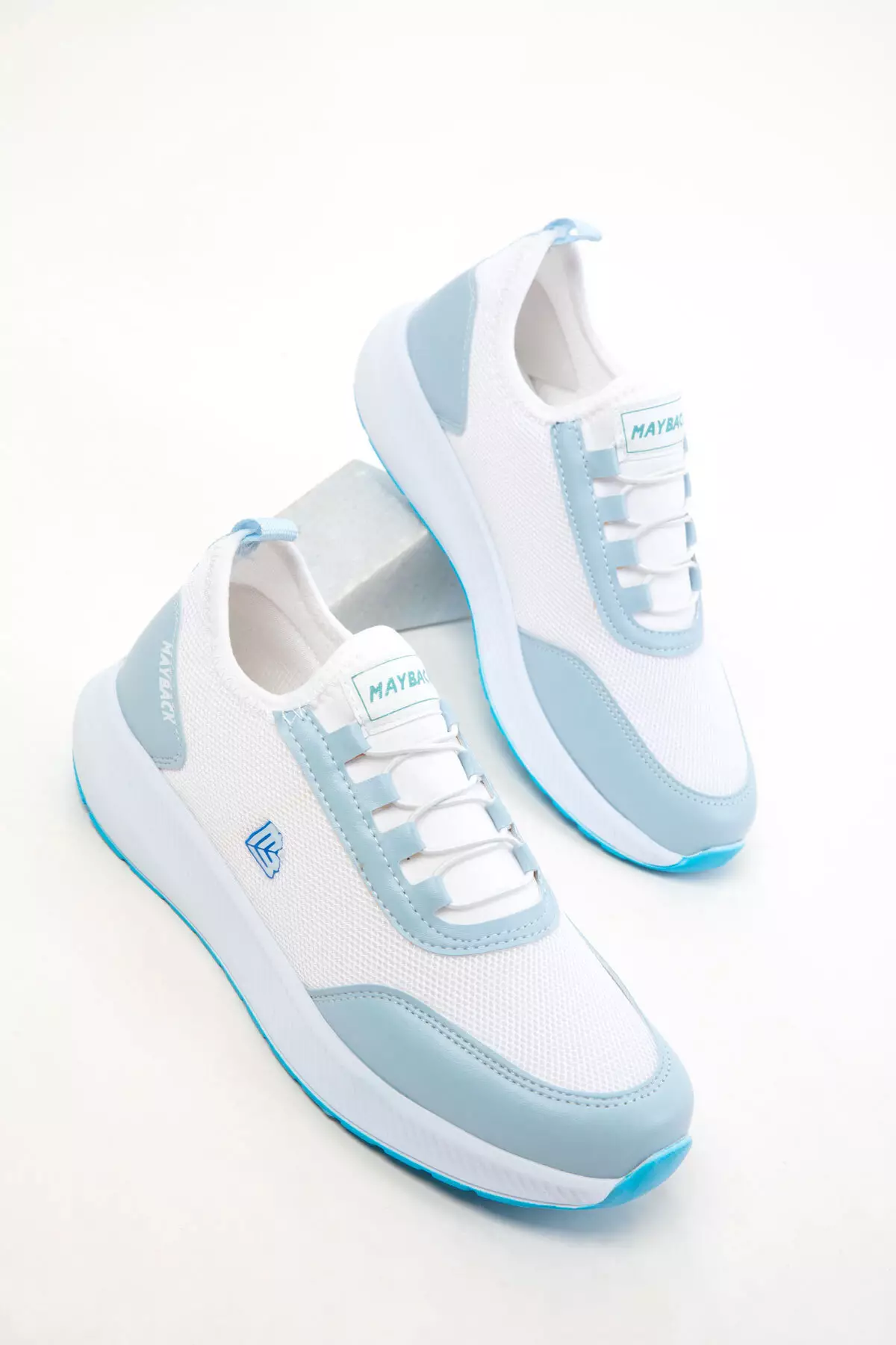 White-Blue Women's Sneaker 20779