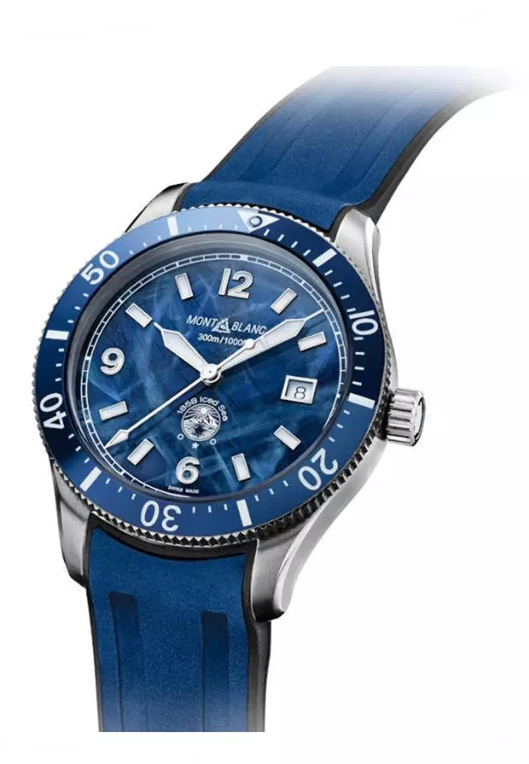 萬寶龍 1858 ICED SEA 自動上鍊男士腕錶 41mm - 129370