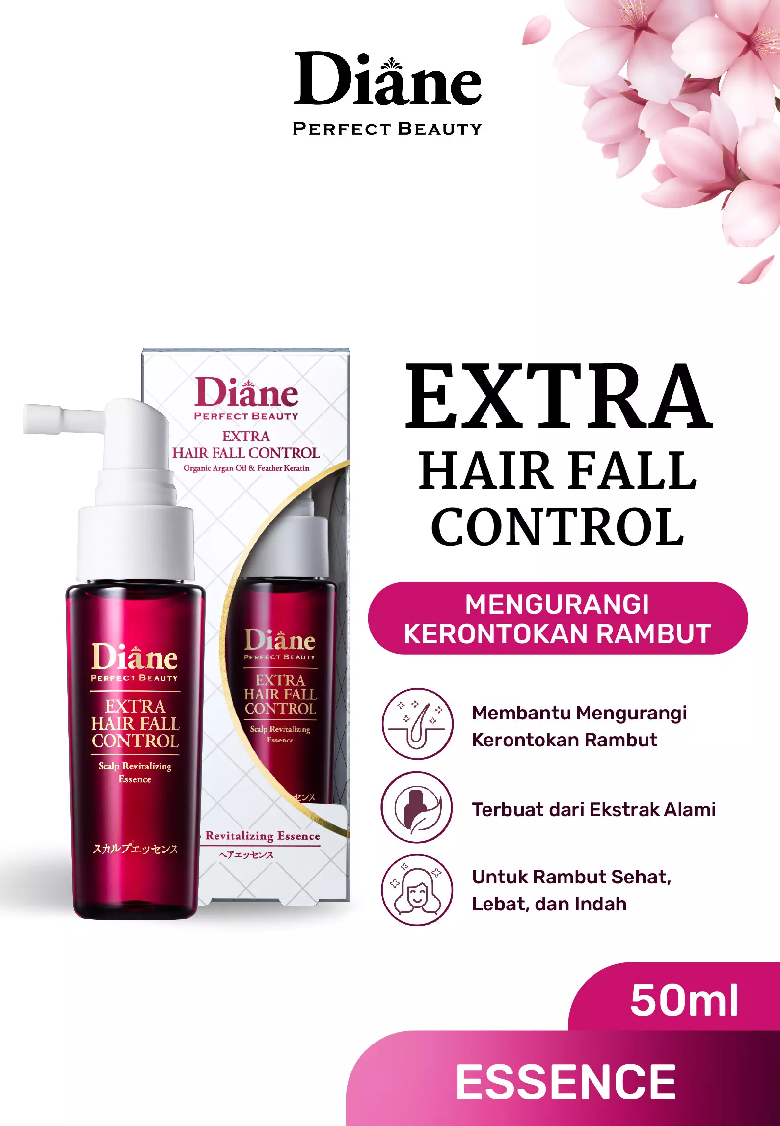 Diane Extra Hair Fall Control Scalp Revitalizing Essence 50 ml