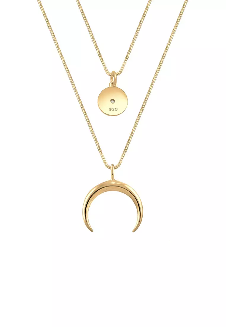 Necklace Astro Layer With Zirconia In Gold-Plated