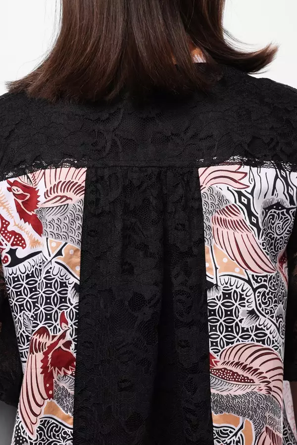 Minimal Gyandra Brocade Sleeve Ethnic Blouse - Beige