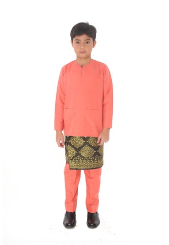 Buy Amar Amran Baju Melayu Moden Teluk Belanga For Kids Online Zalora Malaysia