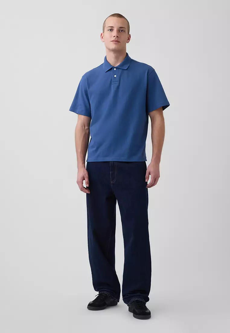 Short Sleeve Relaxed Polo Shirt