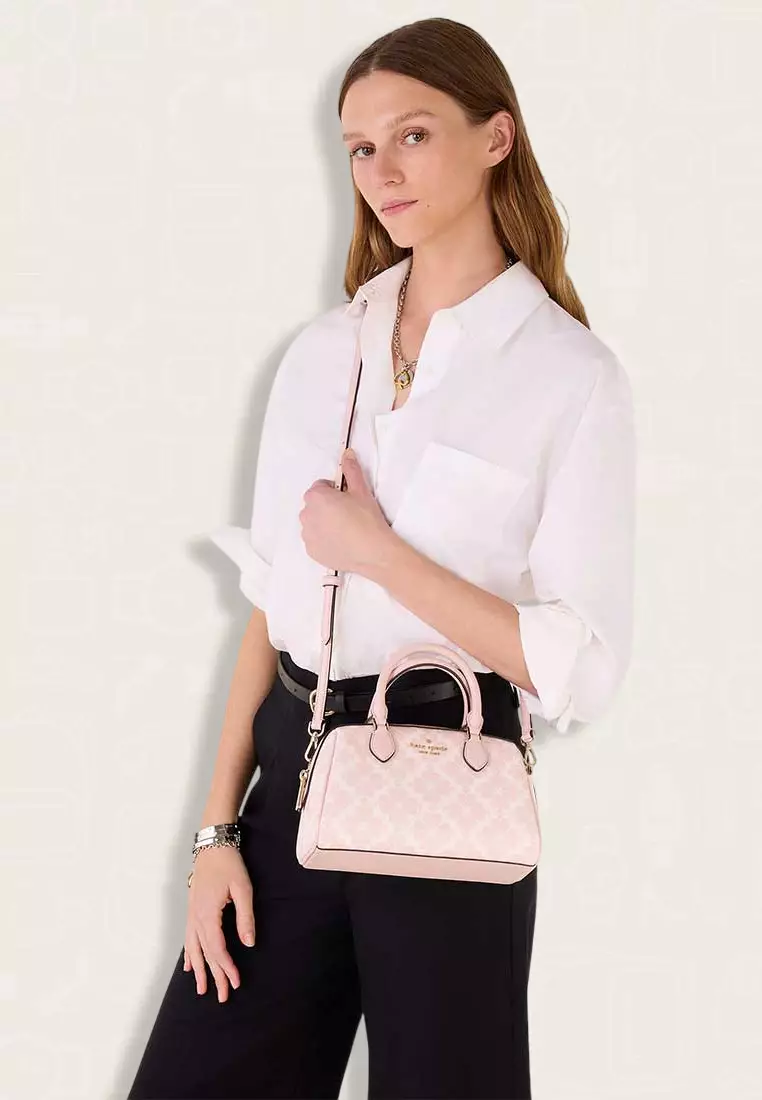 Kate Spade Spade Flower Duffle Crossbody Rose Smoke