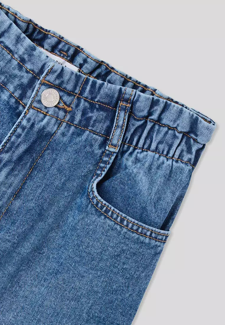 Woman Long Pants Jeans In Blu Denim Medio