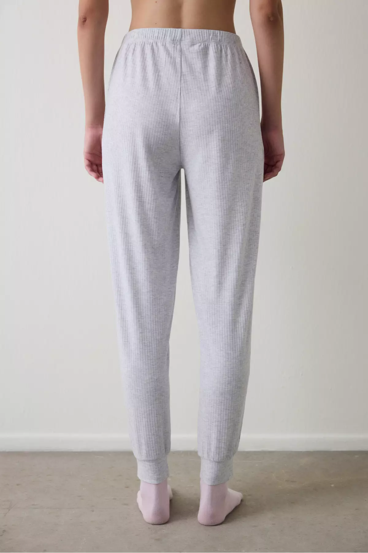 Light Gray Melange Not Today Jogger Pajama Bottoms