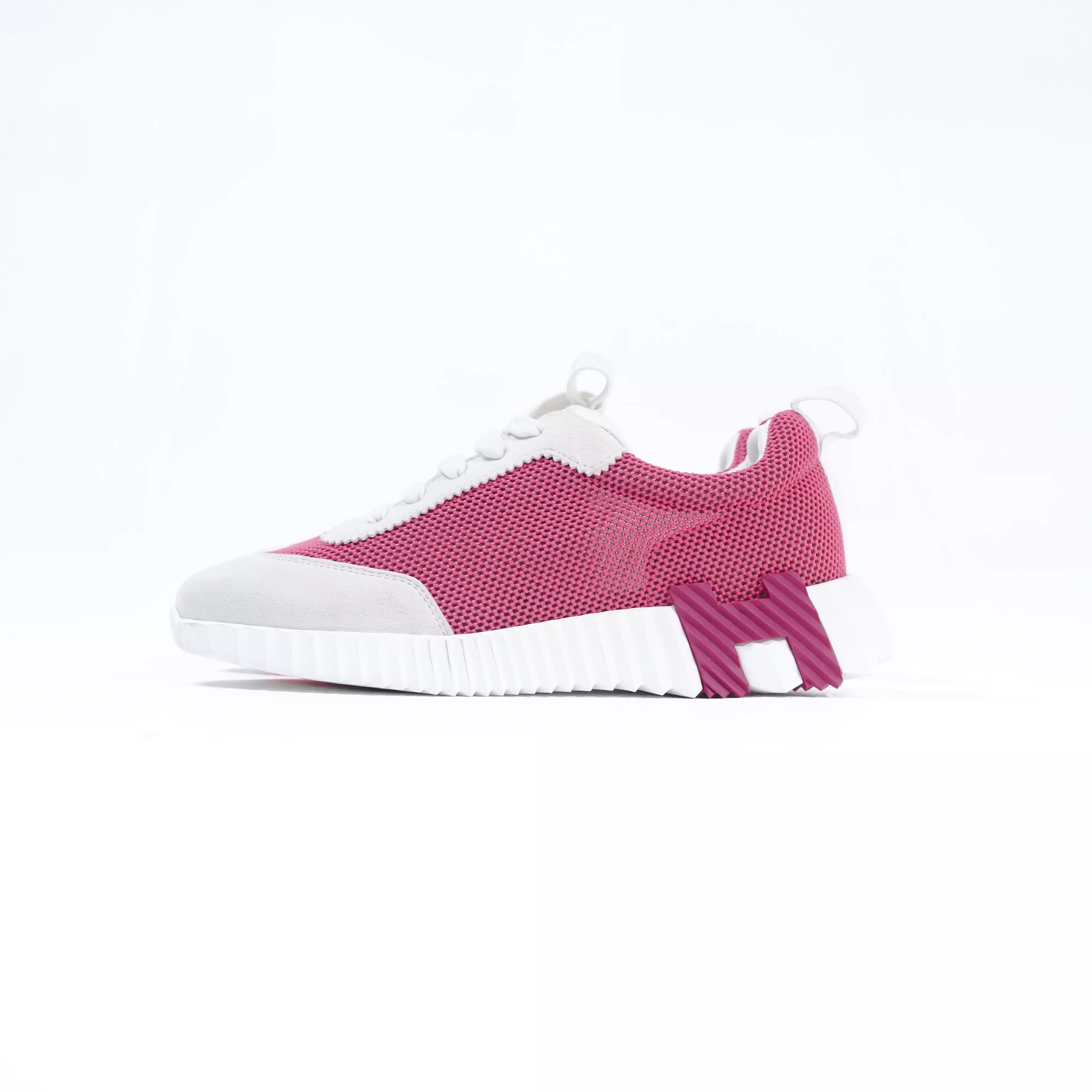 Sepatu HERMES BOUNCING PINK WHITE SNEAKER 100% ORIGINAL