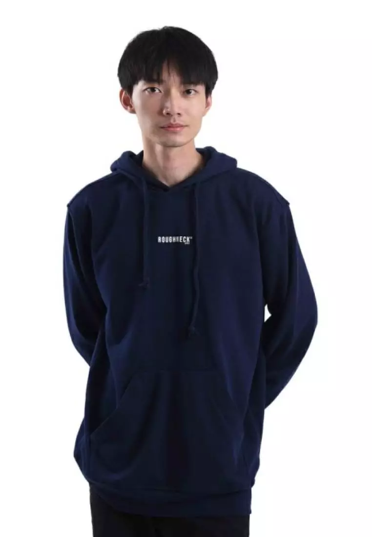 White and discount navy hoodie