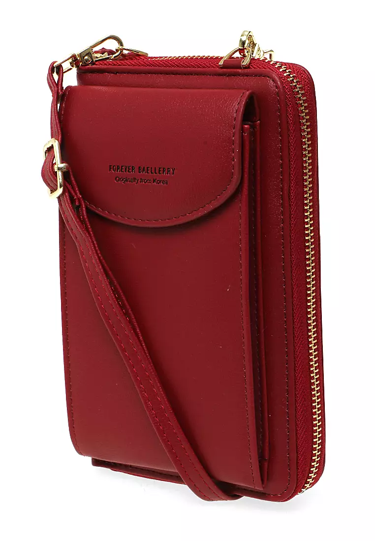 Tas Selempang Wanita Dompet Multifungsi Many Slot Material Kulit Leather ORIGINAL