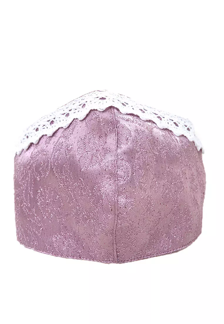 Evelyn Masker Wanita Princess Headloop Mask 2 Ply Breathable Material Brokat ORIGINAL