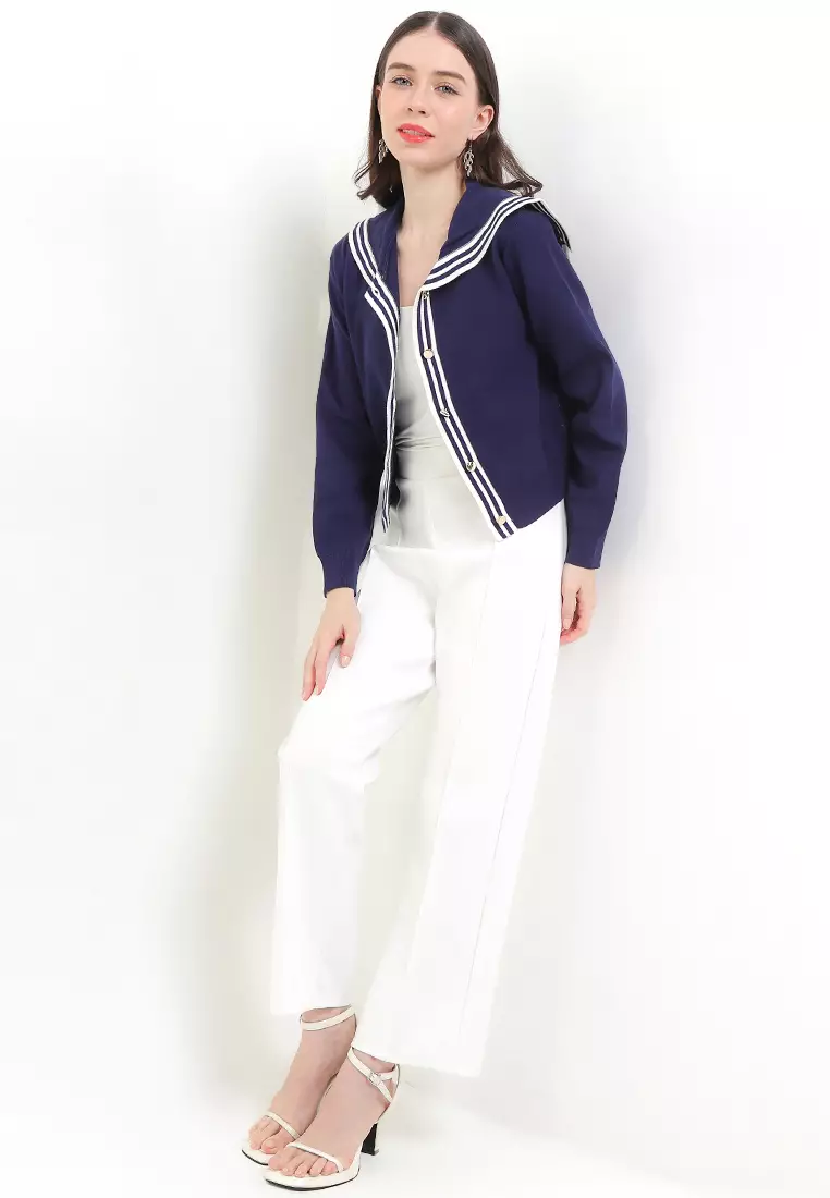 Birta Sailor Collar Cardigan