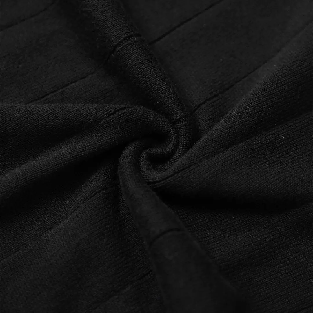 Kale Xander Black / Polo Shirt rajut premium berbahan dasar cotton wool