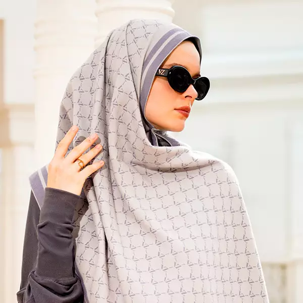 VZ Monogram Long Shawl
