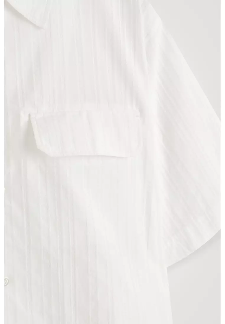 RELAXED FLAP-POCKET UTILITY SHIRT