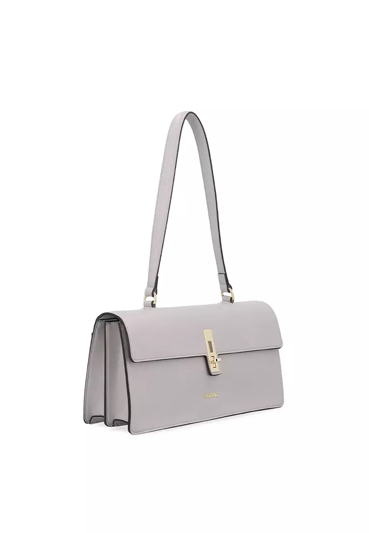 Maira Boxy Shoulder Bag - Light Grey