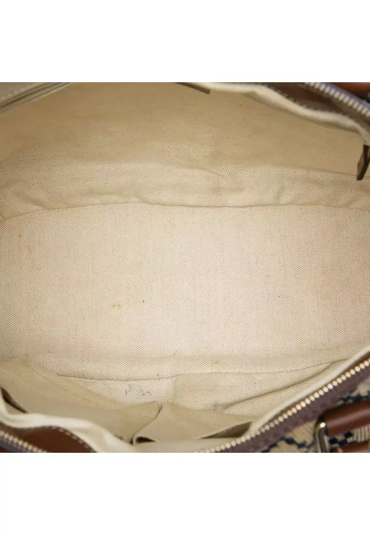 Pre-Loved Gucci Diamante Canvas Sukey Satchel