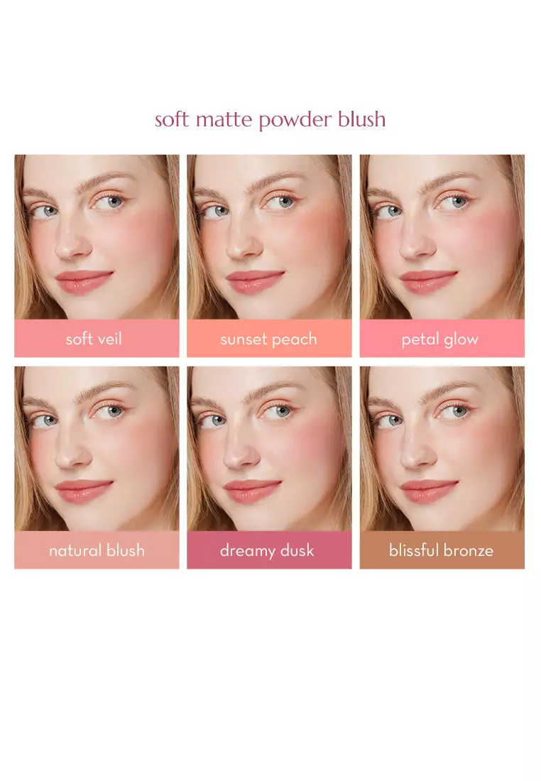 Second Skin Soft Matte Powder Blush in Natural Blush