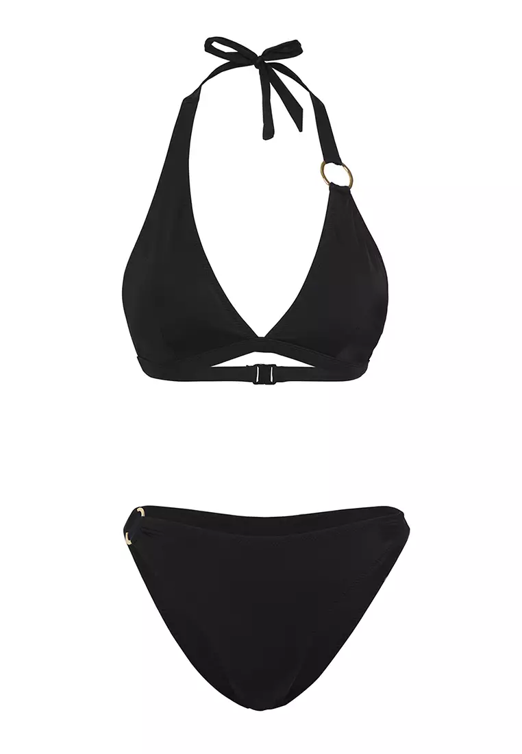Black Triangle Accessory Regular Bikini Set