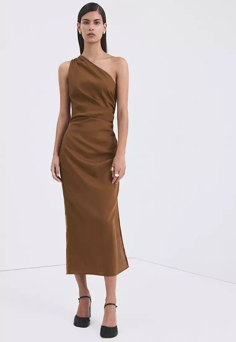 Mango Asymmetrical Dress With Side Slit 2026 | Buy Mango Online | ZALORA  Hong Kong