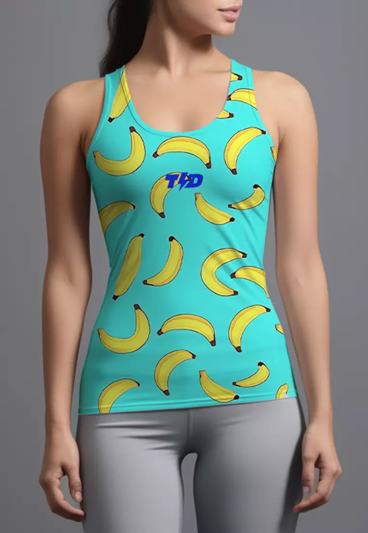 LSD55 Tanktop Gym  Crop Wanita Airdrylite "banana" tosca