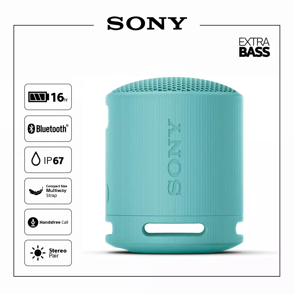 Jual Sony SONY SRS-XB100 Blue Portable Wireless Speaker / XB100 ...