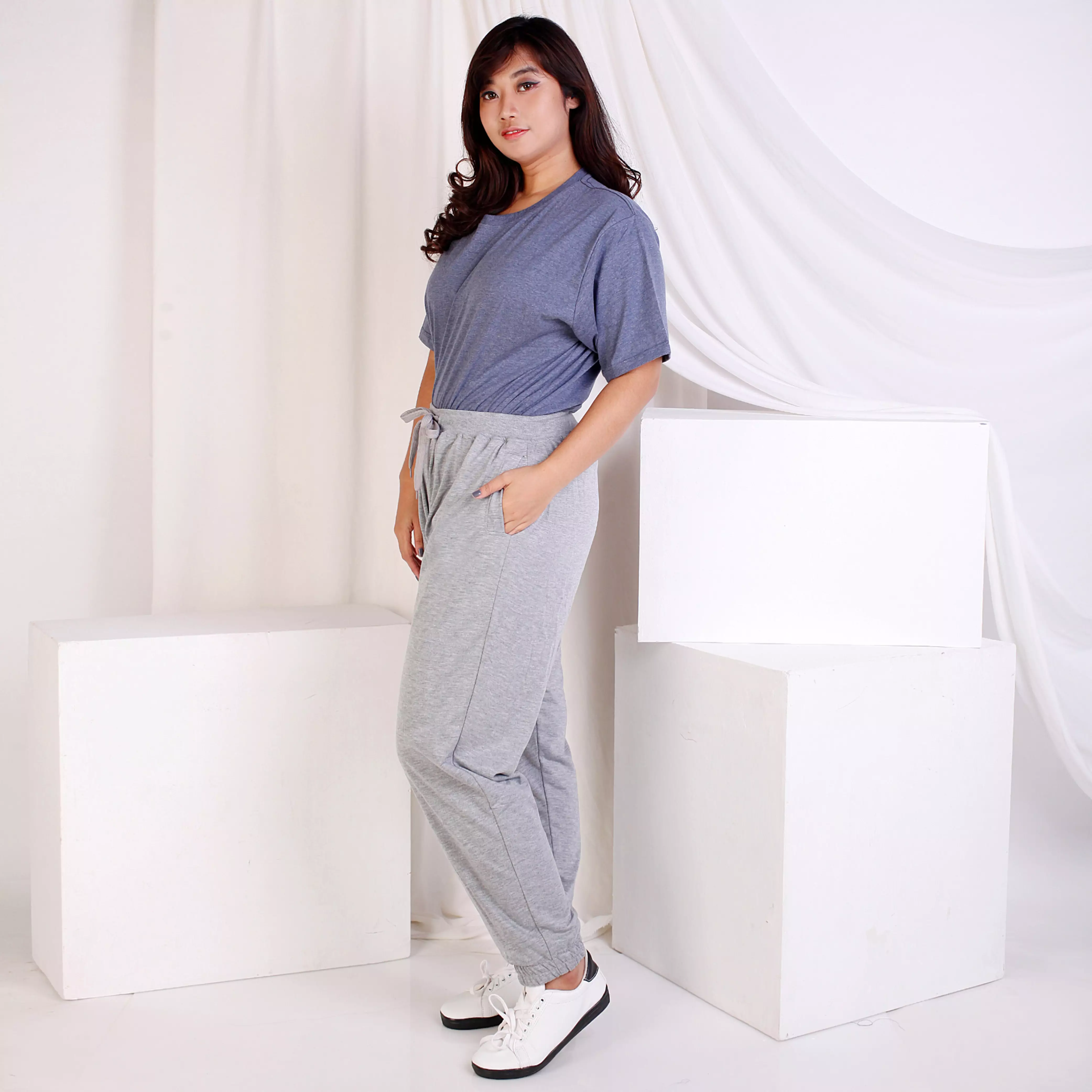 OKECHUKU Felis Jumbo - Celana Joger Panjang Big Size Wanita Training Casual Sweatpant