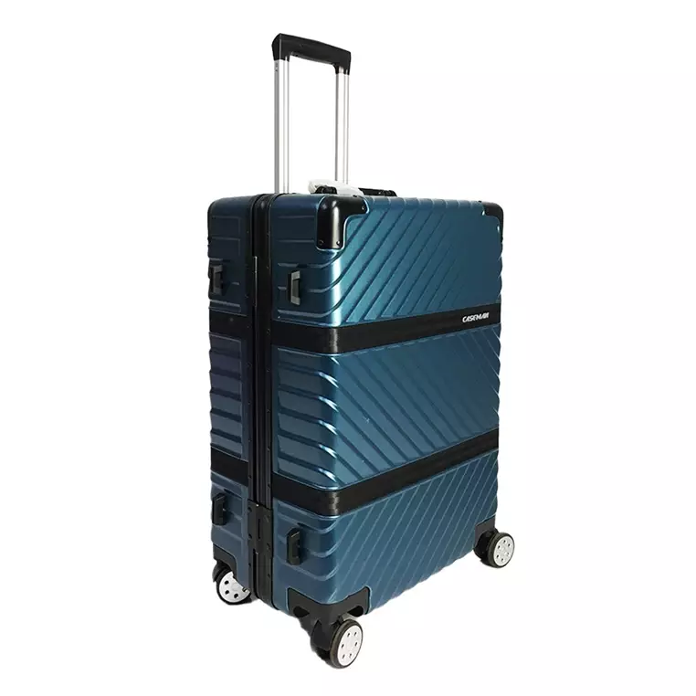 Caseman 24" Metallic Style PC Harcase Travel Luggage w TSA Clip Lock - XA2329