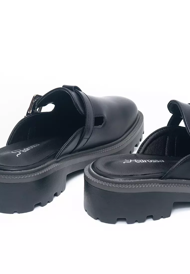 Cameron Platform Clogs in Black
