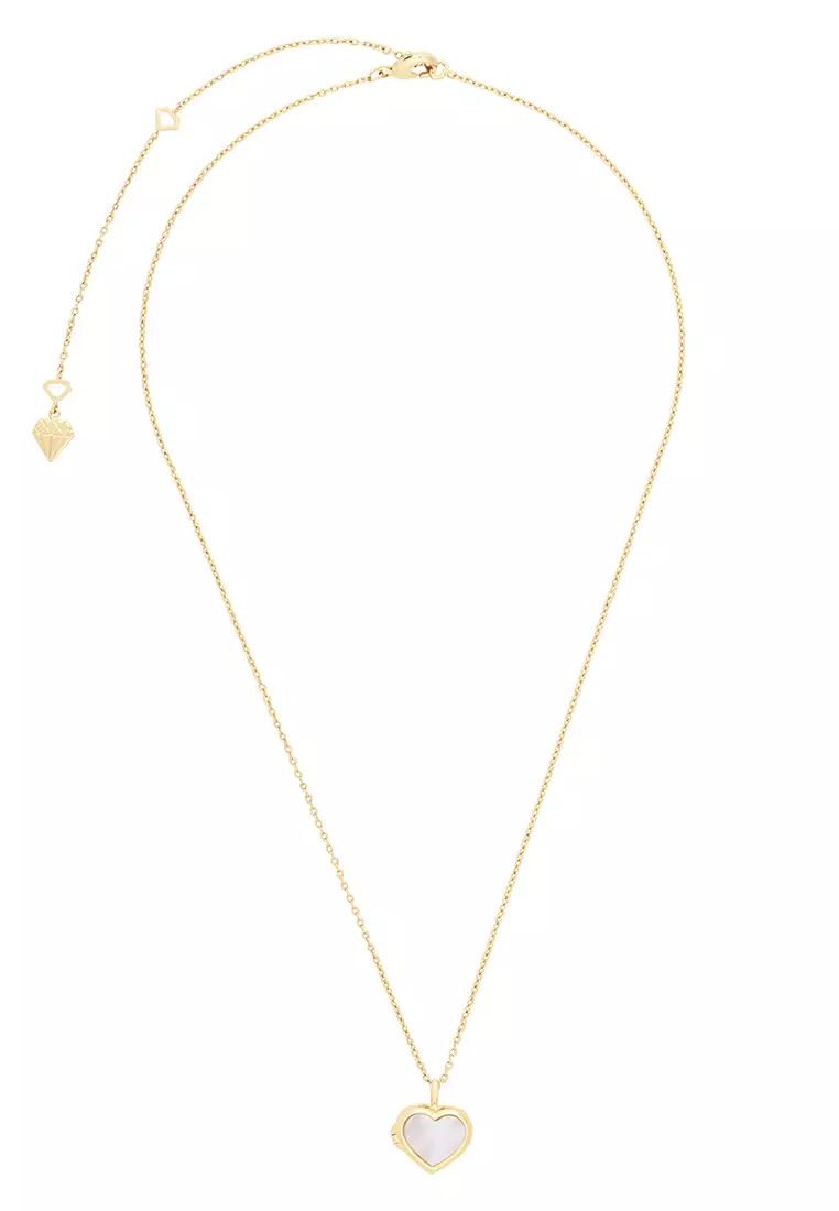 Buy Wanderlust + Co Heart Pearl Locket Necklace 2026 Online | ZALORA