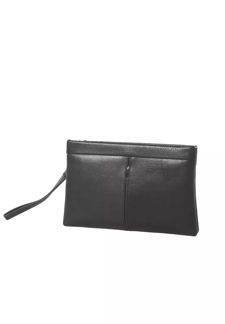 Buy Lara Natural Swing Hand Clutch Bag Men's Top Layer Cowhide