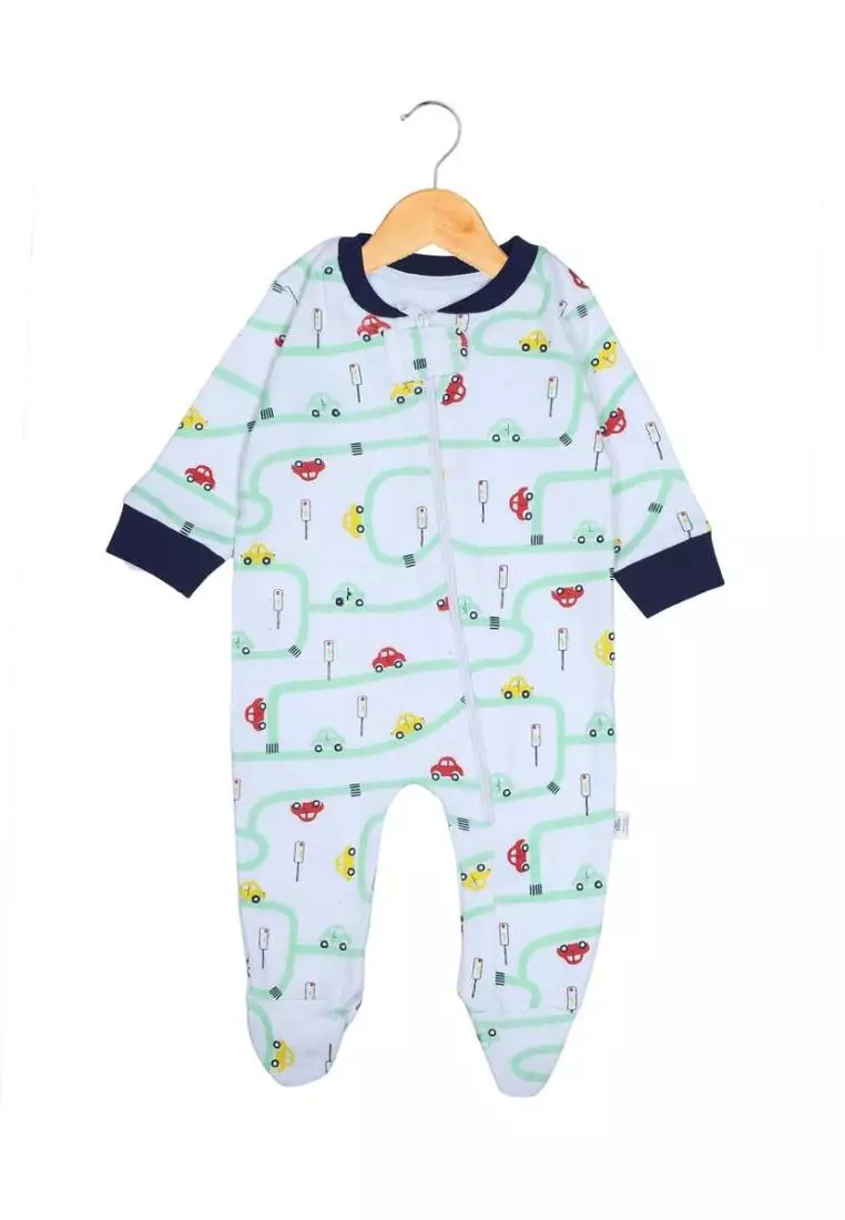 Buy THE MOM STORE Baby Zipper Romper City Drive 2024 Online