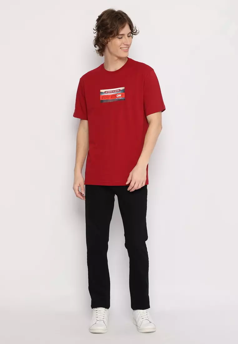 POLICE T-Shirt Cotton Combed Sablon Raster Pria 2073280421