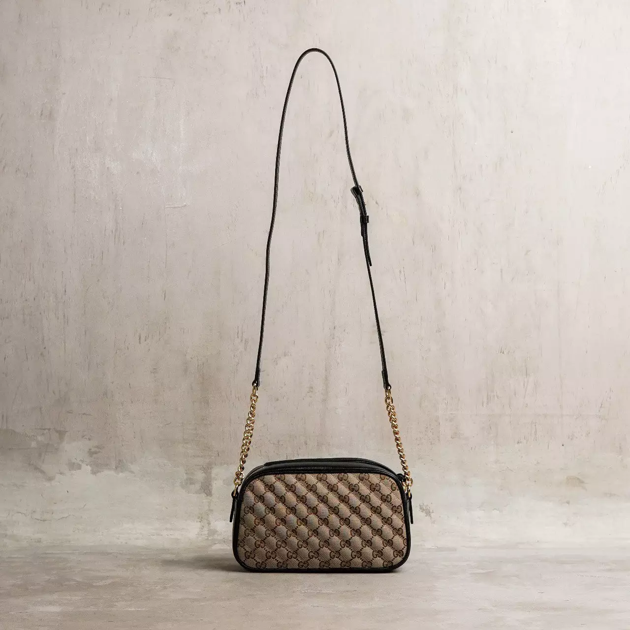 Tas GUCCI GG MARMONT BROWN GHW CAMERA BAG SMALL 100% ORIGINAL