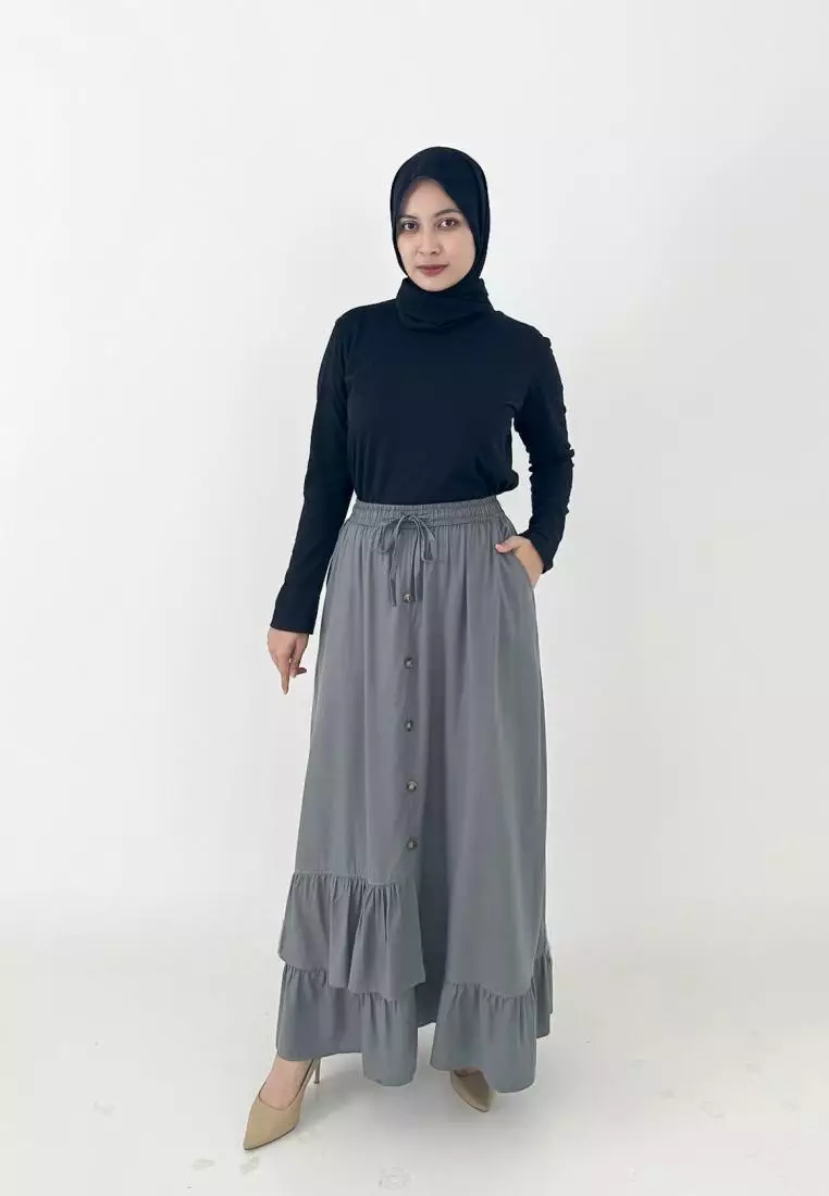 Inayah Cotton Skirt (Rok Panjang A-Line)