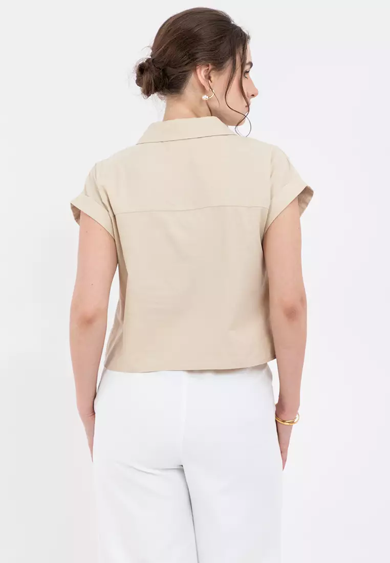 DRAKEN Double-breasted Cropped Top