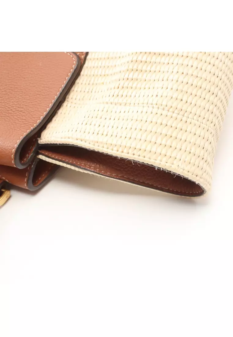 Tory burch half moon straw crossbody online