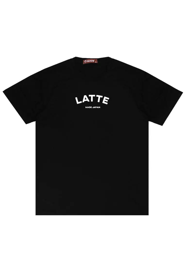 Nade  NTB36 Kaos Pria Tangan Pendek Nade Japan Latte Hitam