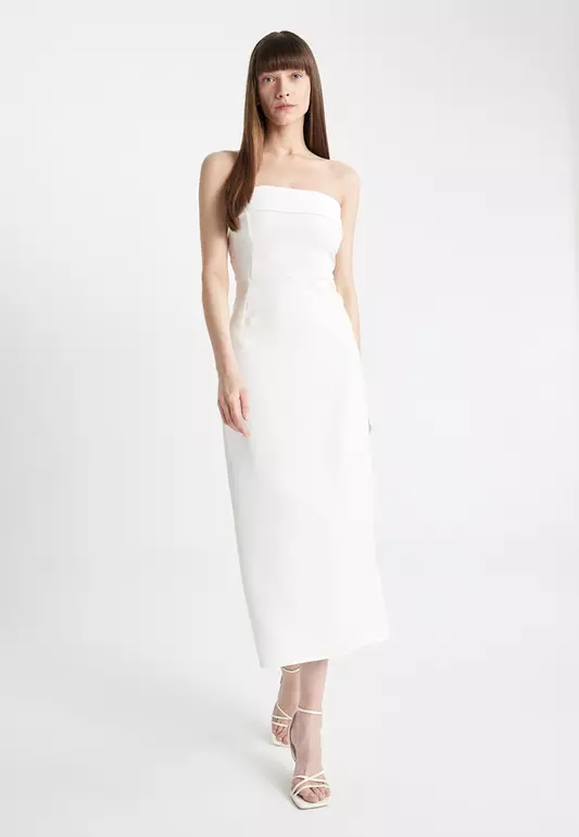 Bandeau Midi Dress