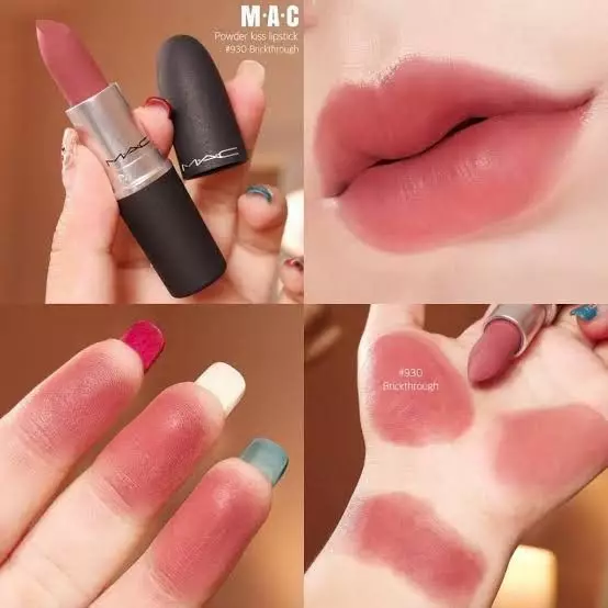 MAC Powder Kiss Lipstick - Brickthrough